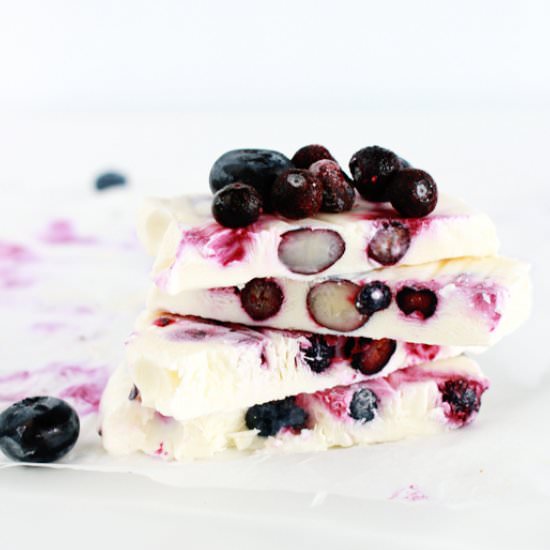 Frozen Yogurt and Berry Bars - Recipe photo by highwalls