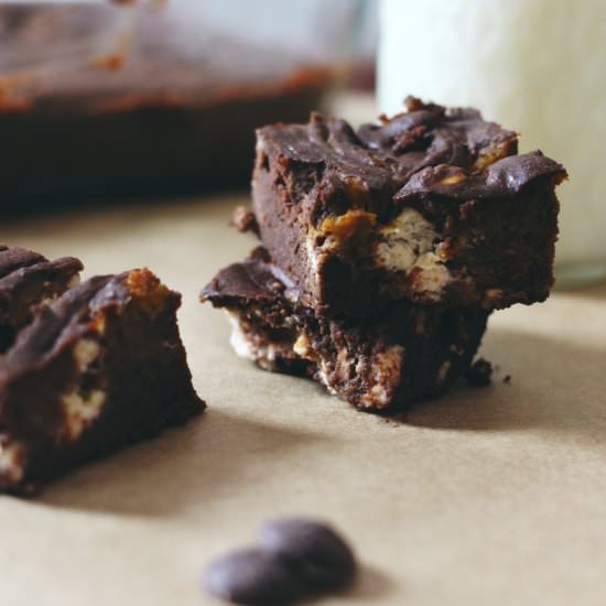 Pumpkin & Chevre Black Bean Brownie - Recipe photo by vermodern