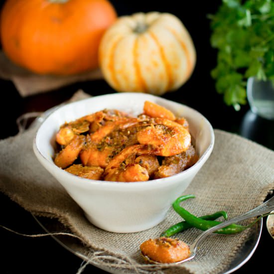 Pumpkin & Prawn Curry - Recipe photo by Gastronomic Bong