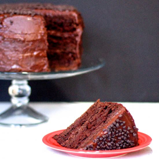 Double the Chocolate Cake - Recipe photo by anerdcooks