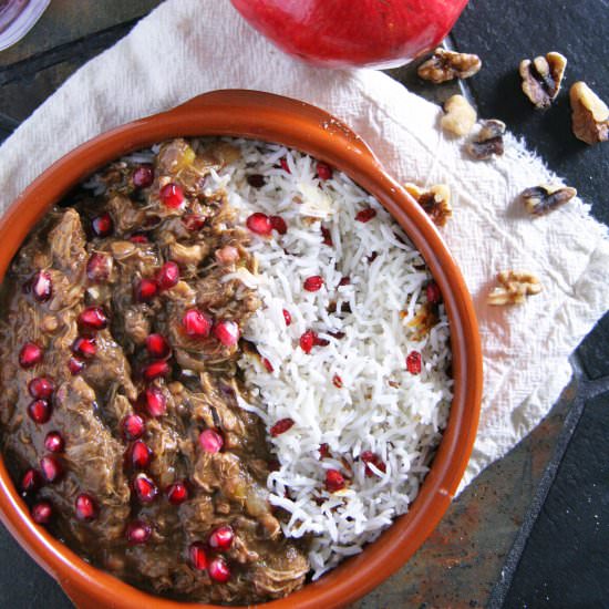 Pomegranate Khoresh - Recipe photo by portandfin