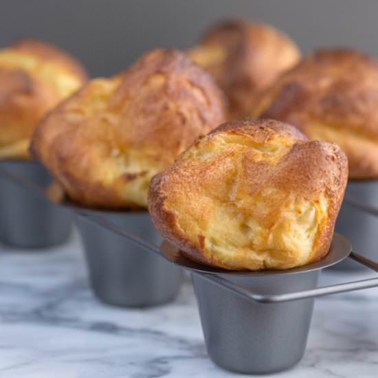 Popovers with Strawberry Butter - Recipe photo by Just One Cookbook