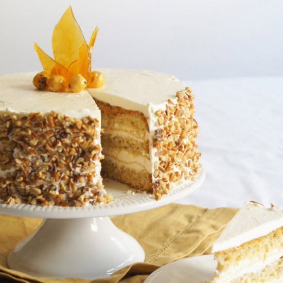Hazelnut Cake and Apple Buttercream - Recipe photo by the sweetest occasion