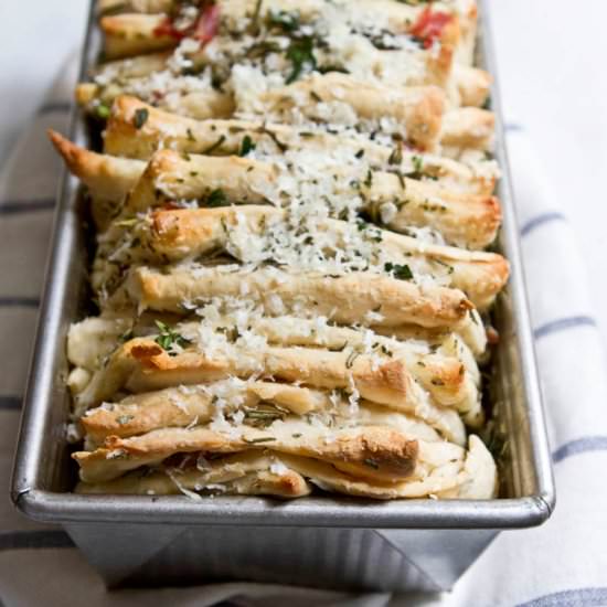 Herb, Prosciutto, & Asiago Bread - Recipe photo by littlemarketkitchen