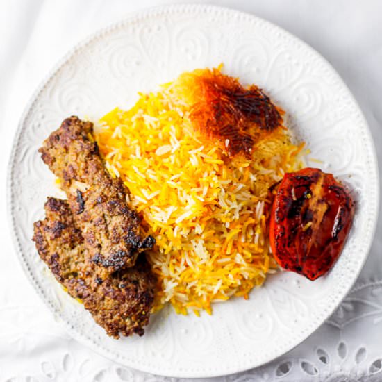 Easy Persian Beef Kabobs & Rice - Recipe photo by Honest and Tasty