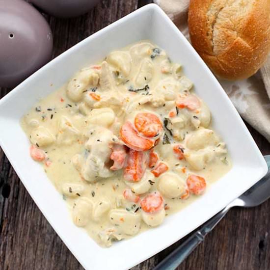 Creamy Chicken Gnocchi Soup - Recipe photo by picsandpastries