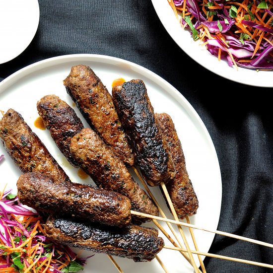 Lamb Koftas with Yoghurt Sauce - Recipe photo by RecipeTin Eats