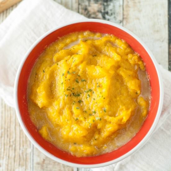 Crockpot Whipped Butternut Squash - Recipe photo by slowcookergourmet