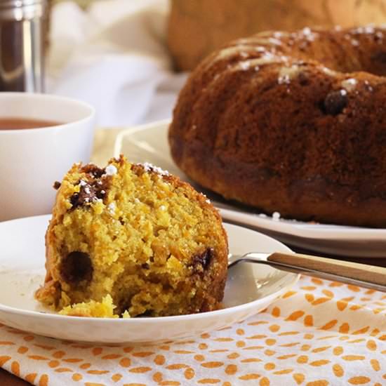Kabocha Squash Chocolate Chip Cake - Recipe photo by Made In Our Kitchen
