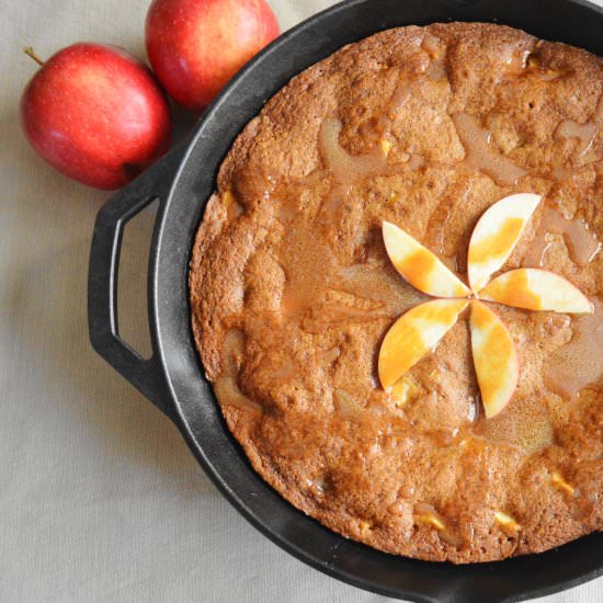 Caramel Apple Skillet Cookie - Recipe photo by jeanieandluluskitchen