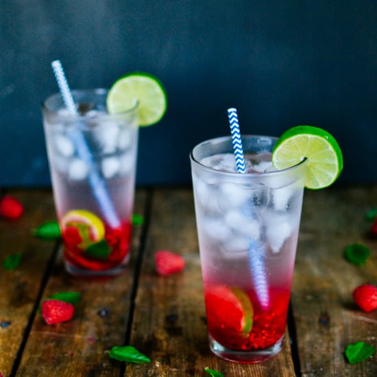 Raspberry Coconut Mojitos - Recipe photo by kelsey_thefarmersdaughter