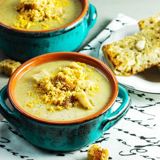 Broccoli and Cauliflower Soup - Recipe photo by Cooks With Cocktails