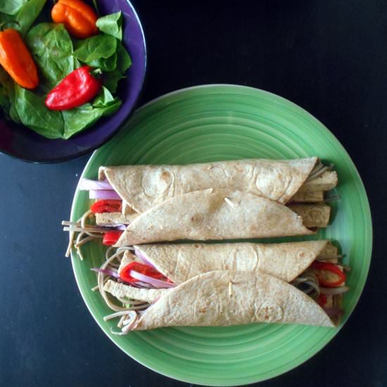 Vegan Tofu Wraps - Recipe photo by healingtomato