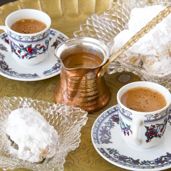 No-Butter Greek Almond Crescents - Recipe photo by thehealthycook
