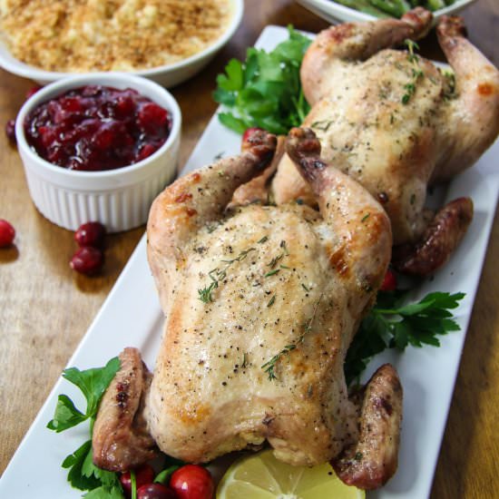 Thanksgiving Dinner For Two! - Recipe photo by chef julie yoon