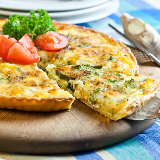 Cheese & Vegetable Flan - Recipe photo by Suzanneper