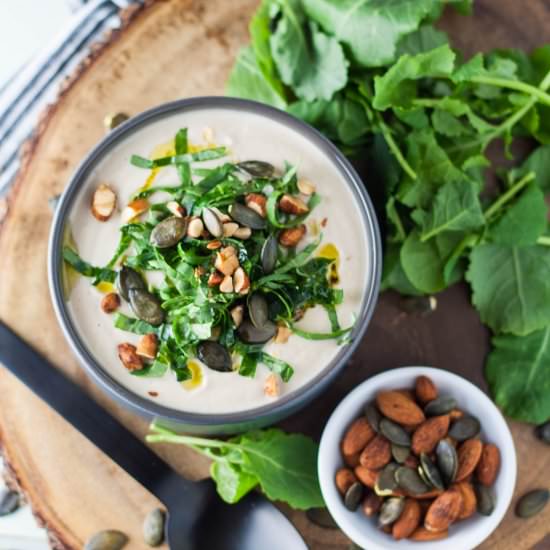 Creamy Roasted Cauliflower Soup - Recipe photo by tassedamour