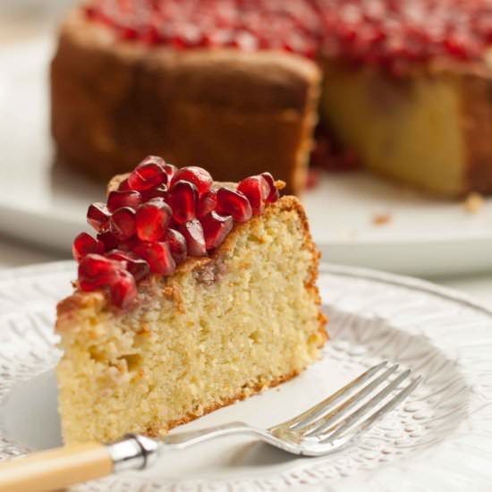 Gluten-Free Pomegranate Cake - Recipe photo by ScaredyCatKitchen