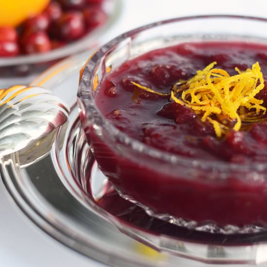 Easy Cranberry Sauce - Recipe photo by Queen of My Kitchen
