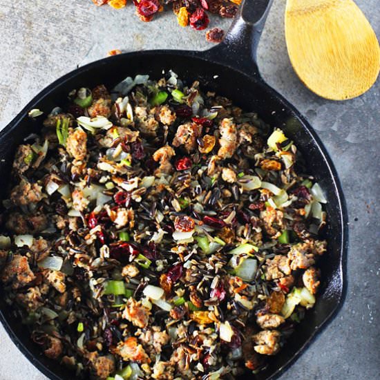 Wild Rice Stuffing - Recipe photo by cookingforkeeps