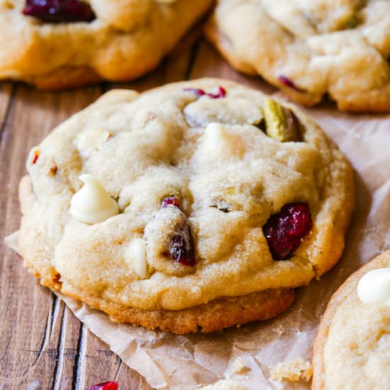 Cranberry Pistachio Cookies - Recipe photo by sallysbakingaddiction