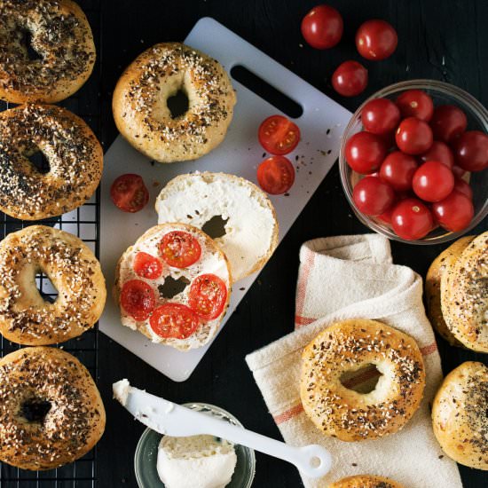 Everything Bagels - Recipe photo by Food Gays