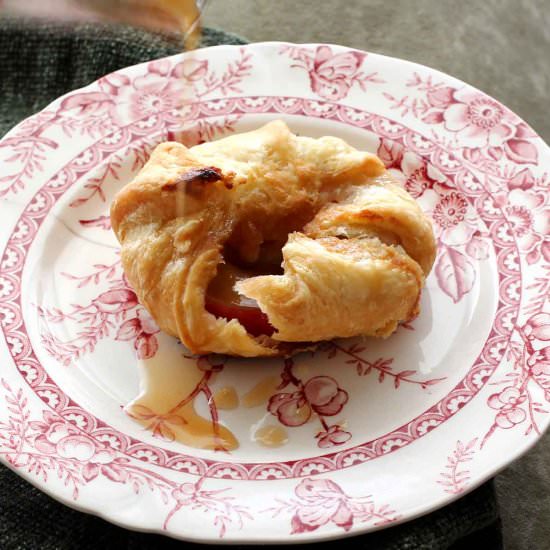 Poached Apple Pie Pockets - Recipe photo by Recipe Fiction