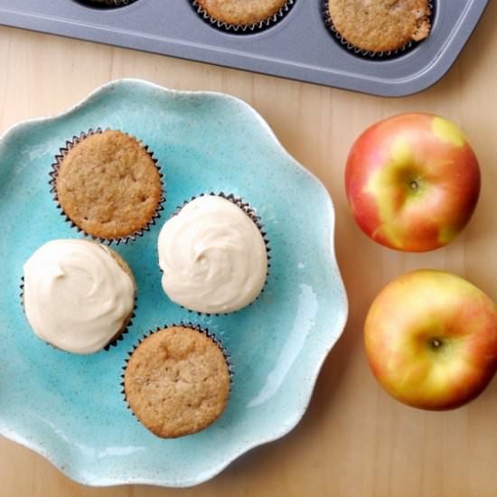 Brown Sugar Apple Cupcakes - Recipe photo by mybaconwrappedlife
