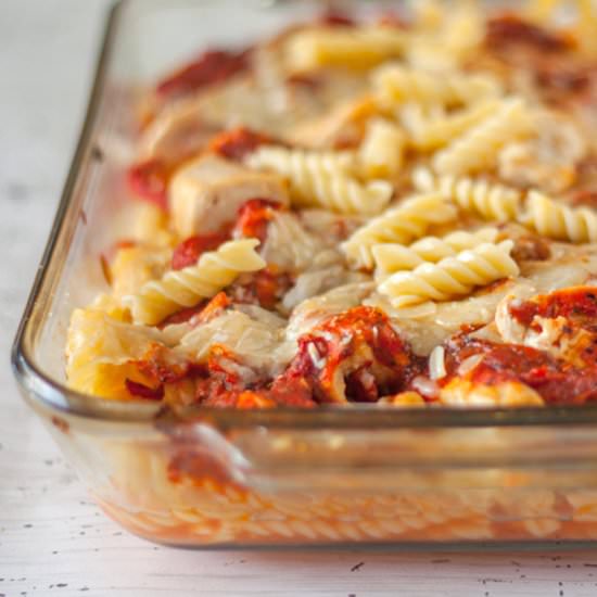 Red Pepper & Chicken Parmesan Pasta - Recipe photo by platingpixels
