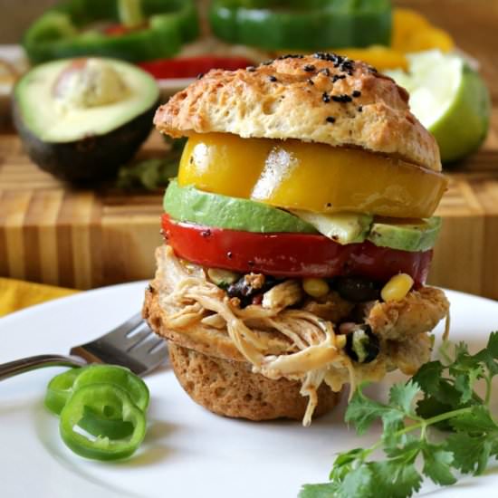 Stove Top Chicken Fajitas Sliders - Recipe photo by Healthy World Cuisine
