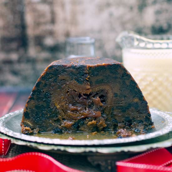 Hidden Orange Christmas Pudding - Recipe photo by Belly Rumbles