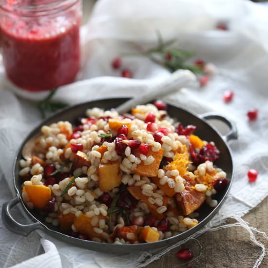 Barley Butternut Squash Salad - Recipe photo by Running to the Kitchen