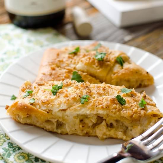 Chardonnay Turkey Crescent Braid - Recipe photo by The Creative Bite