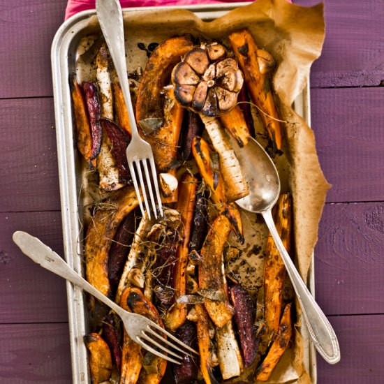 Roasted Vegetables with Herbs - Recipe photo by Kuchenneszalenstwa