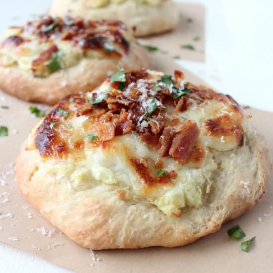 Mashed Potato & Bacon Pizza - Recipe photo by Whitney Bond