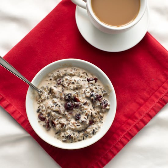 Wild Rice Porridge - Recipe photo by PicklesTravel