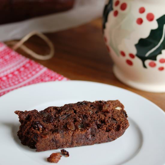 Chocolate Fruit Cake for Christmas - Recipe photo by Bangers and Mash