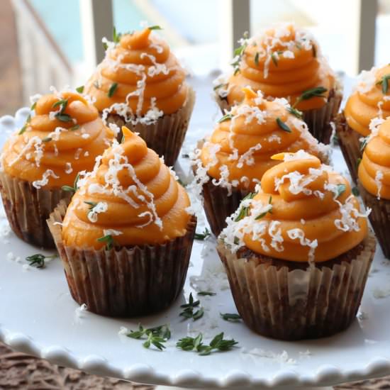 Meatball Cupcakes w/ Sweet Potato - Recipe photo by Petit World Citizen