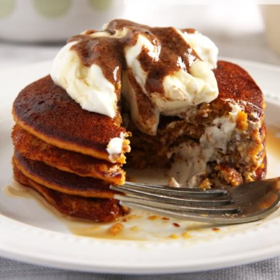 Paleo Pumpkin Pancakes - Recipe photo by 24carrotlife