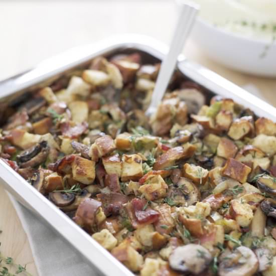 Pretzel Bread Stuffing - Recipe photo by BourbonAndHoney