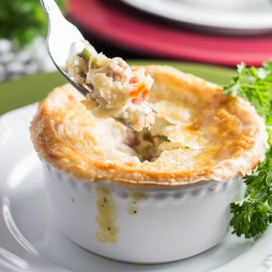 Mini Turkey Pot Pies - Recipe photo by catzinthekitchen
