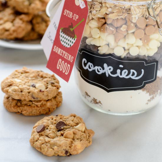 Oatmeal Chip Cookie Mix in a Jar - Recipe photo by wellplated