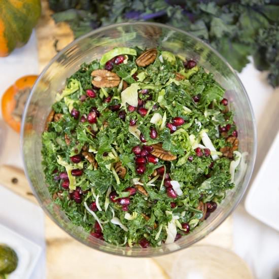 SuperGreens Salad + Hummus Dressing - Recipe photo by CAVA
