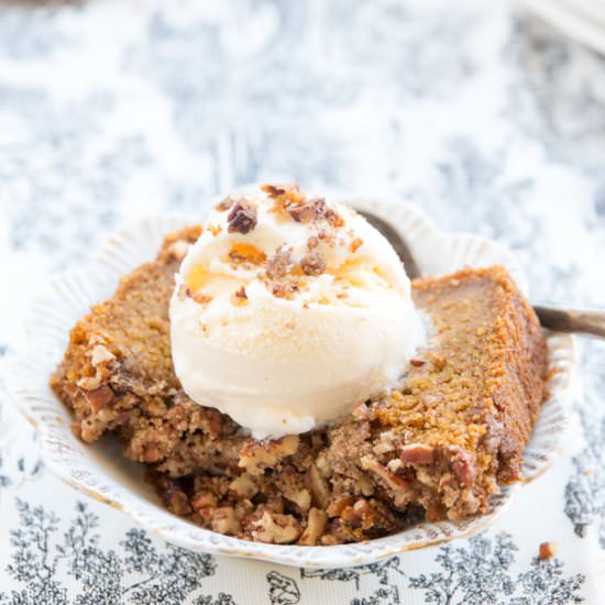 Pumpkin Streusel Coffee Cake - Recipe photo by thewacovegan