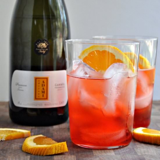 Campari Spritz or Aperol Spritz - Recipe photo by PinchandSwirl