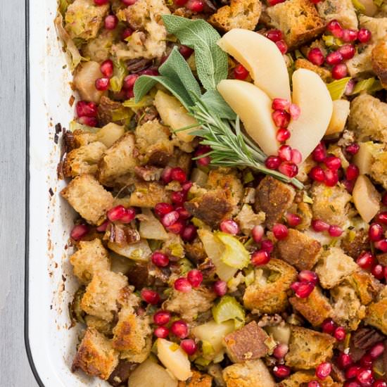 Pear and Pomegranate Stuffing - Recipe photo by Coffee and Crumpets
