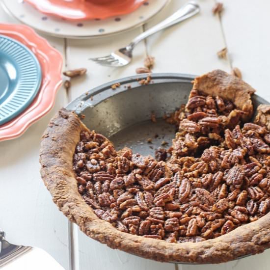Paleo Pecan Pie - Recipe photo by bakerita