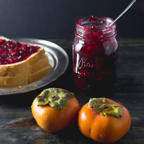 Cranberry & Persimmon Preserves - Recipe photo by theblondechef