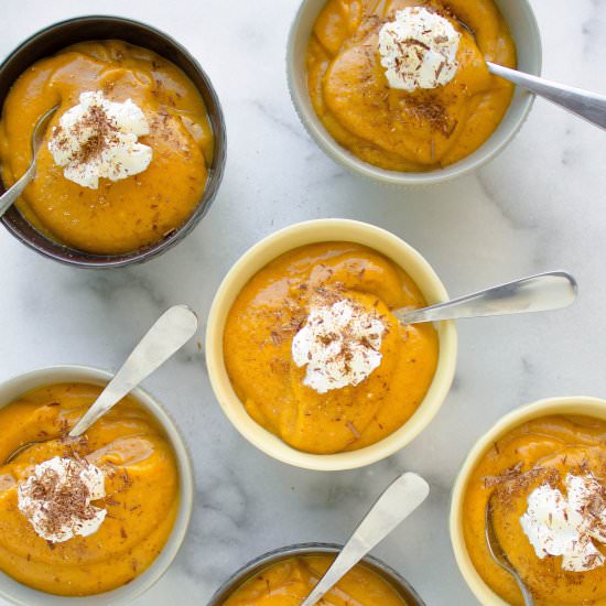 No-Cook Pumpkin Pudding - Recipe photo by Gluten Free Blondie
