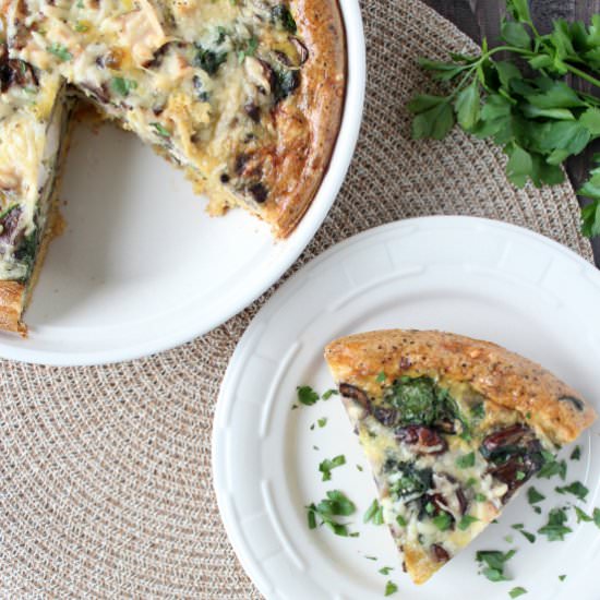 Turkey Quiche with Stuffing Crust - Recipe photo by Whitney Bond